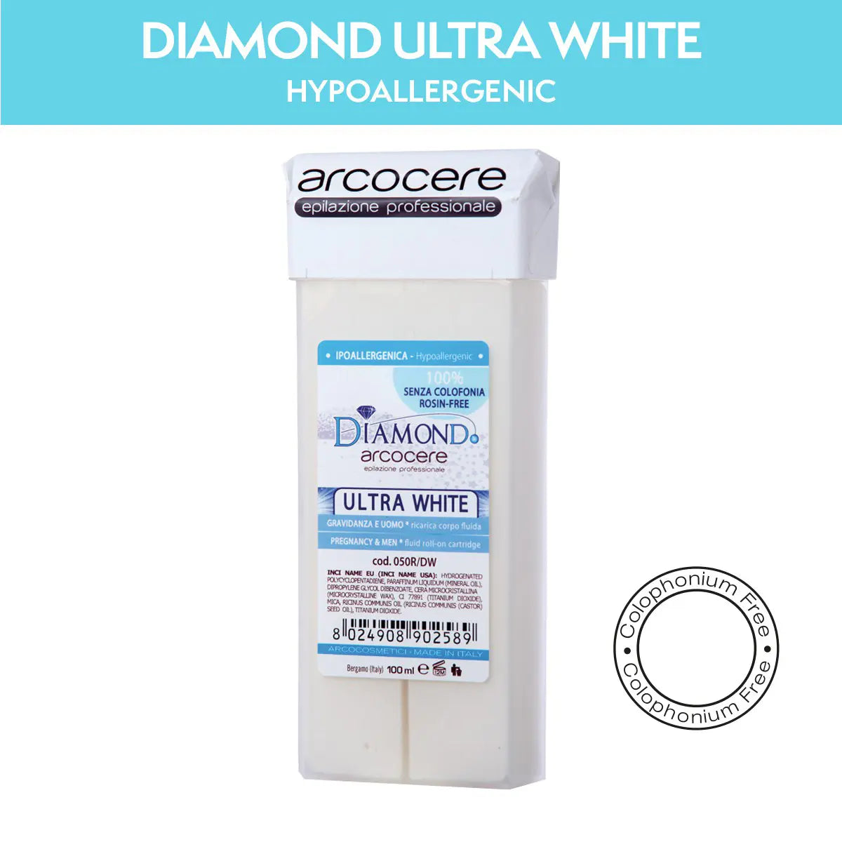 Cartuccia cera 100 ml DIAMOND ULTRA WHITE