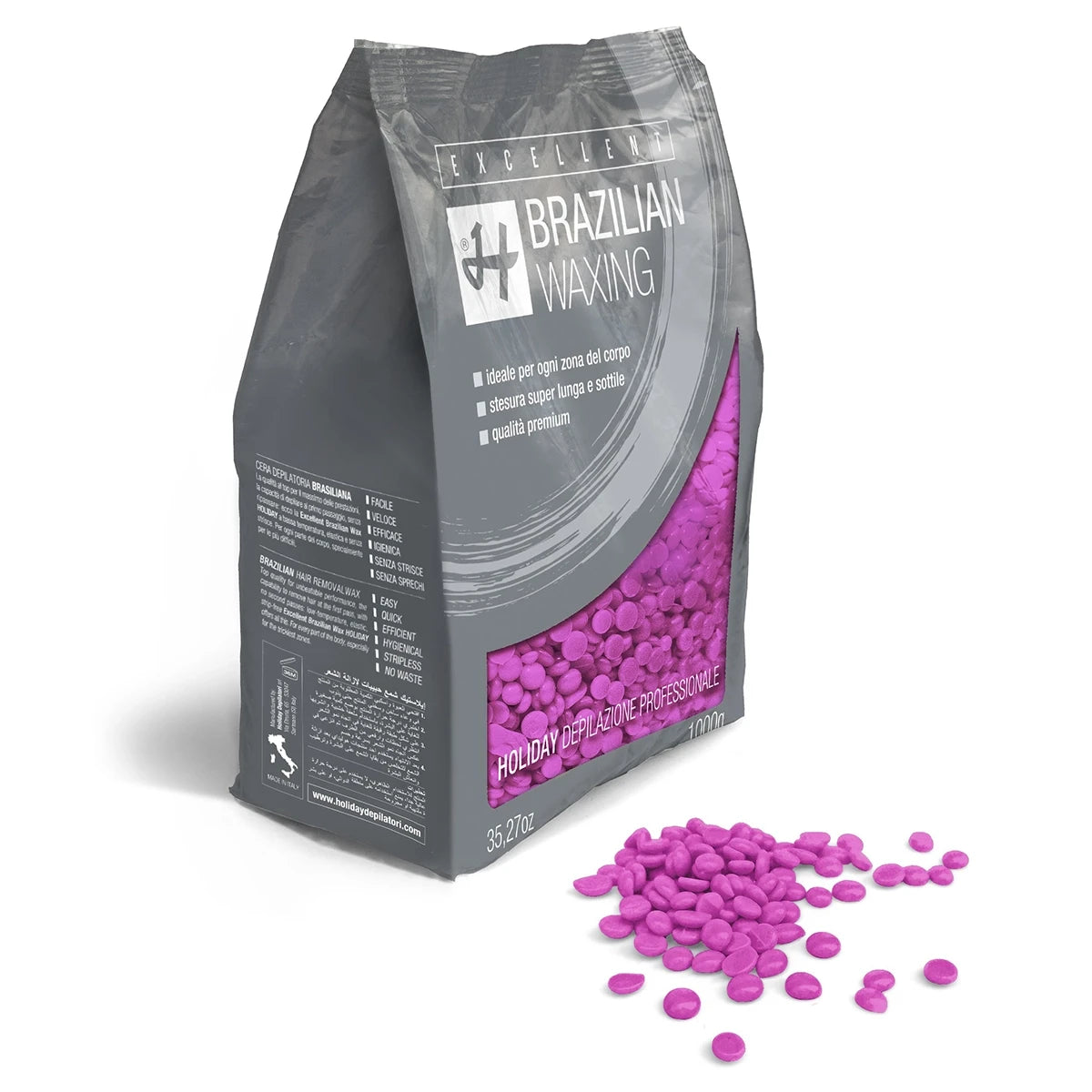 Cera epilatoria brasiliana Excellent - divine dust · perle 1 kg