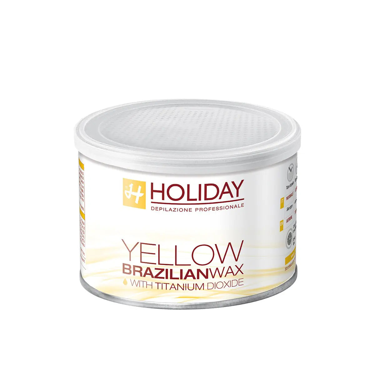 Cera epilatoria brasiliana elastica Yellow - burro di karité · 400 ml