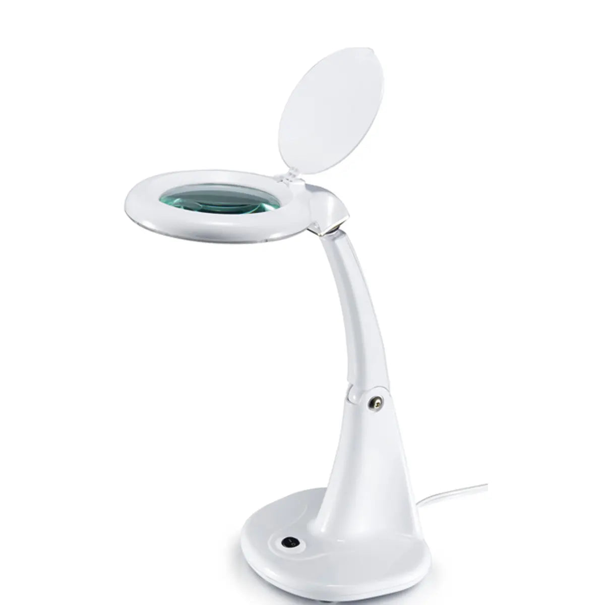 Lampada con lente da tavolo