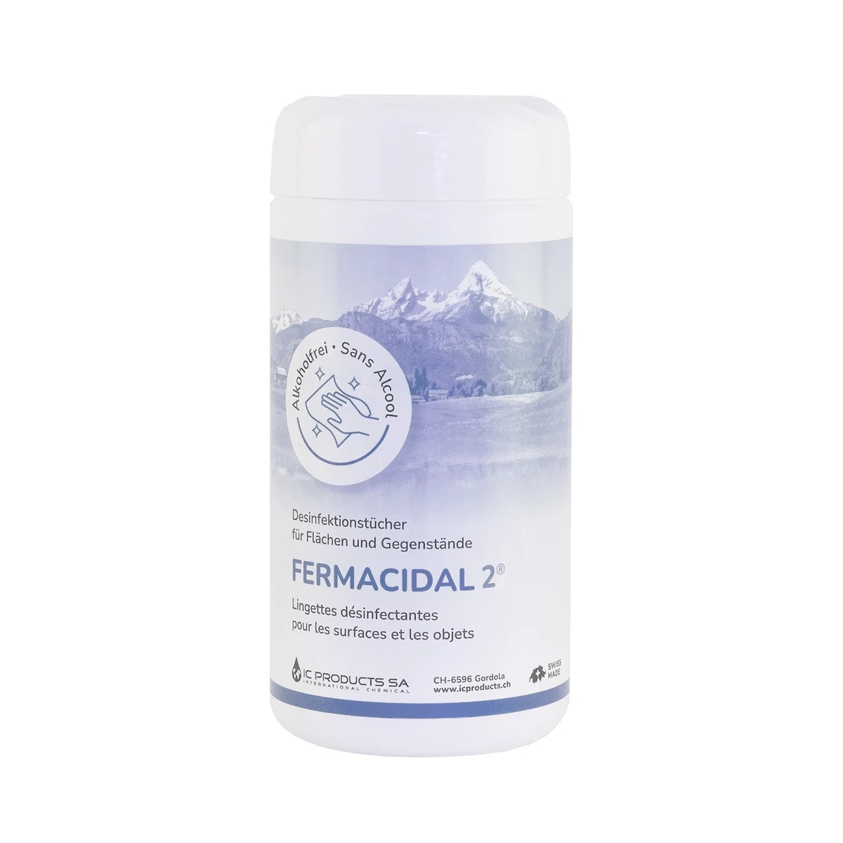 Fermacidal 2 - salviette disinfettanti superfici e strumenti · 120 pz.