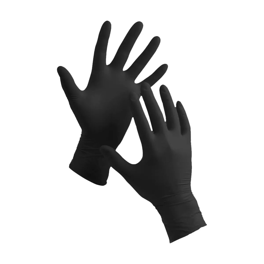 Guanti in nitrile non talcati tg. L · 100 pz - nero