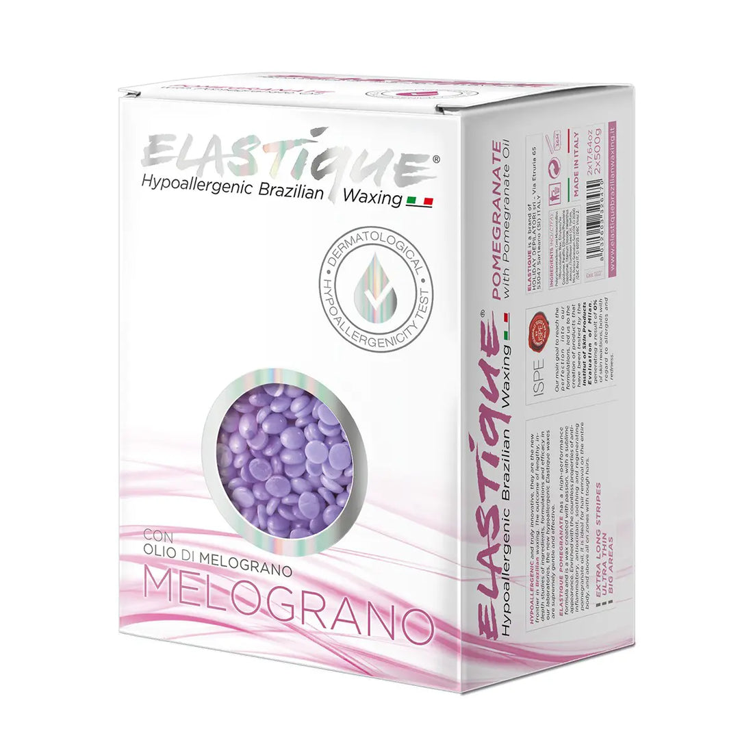 Cera epilatoria brasiliana ipoallergenica Elastique - Melograno - Perle / 1 kg