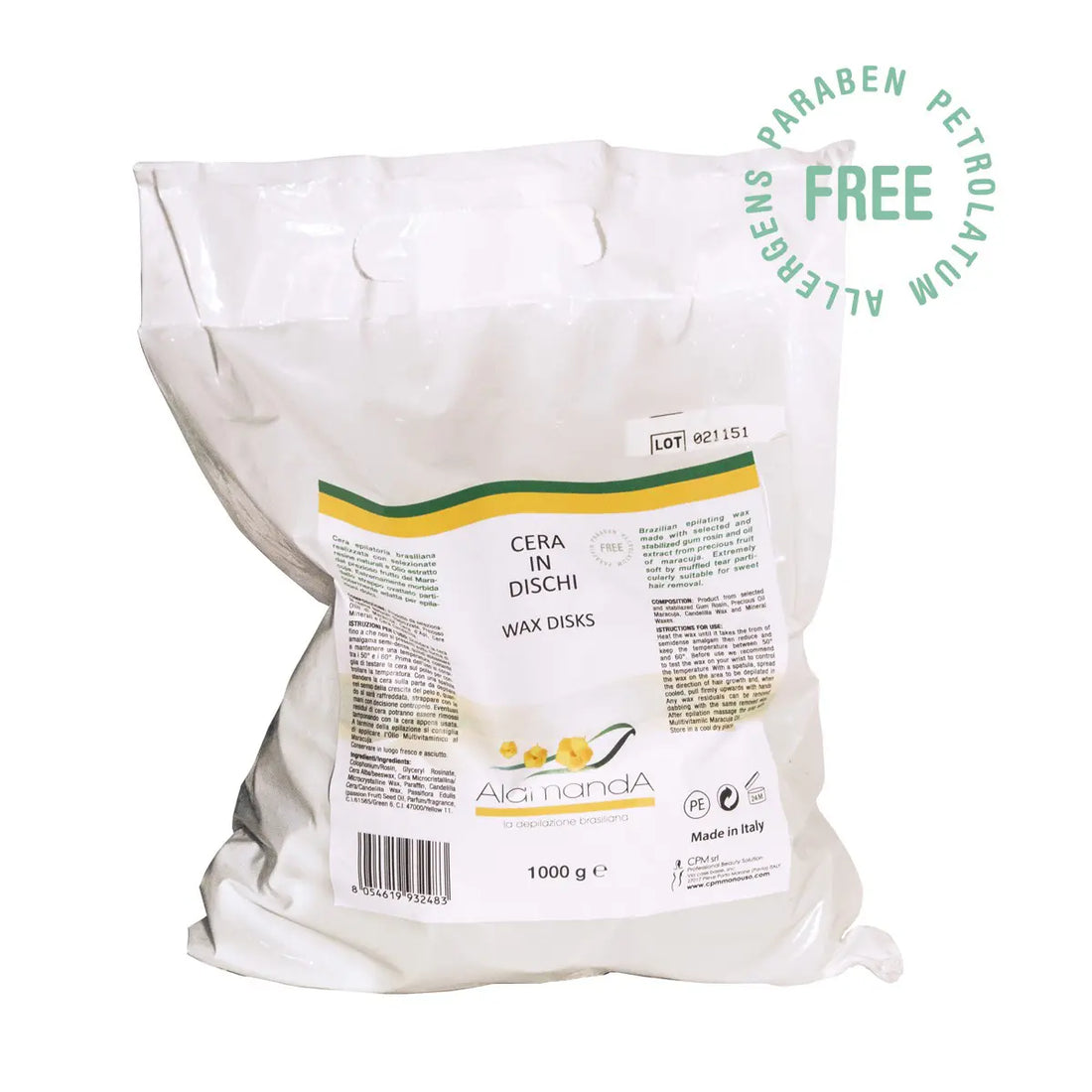 Cera brasiliana in dischi 1 kg