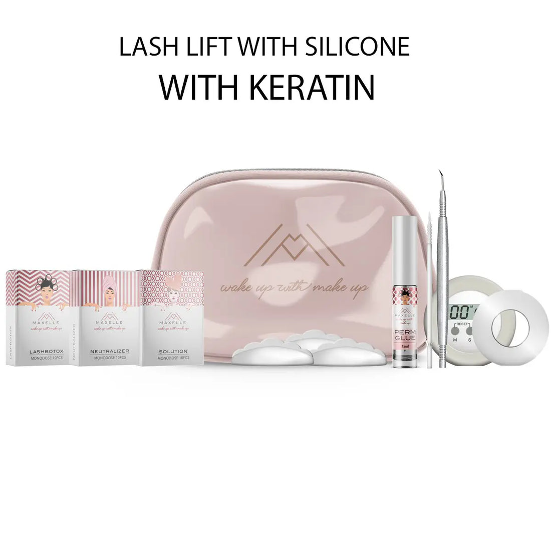 Kit permanente ciglia LASHCURLA con PADS in SILICONE e CHERATINA